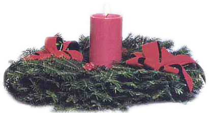 R - G. 16" Wreath Candle Included (Fundraising Product)