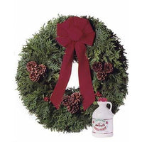 Christmas Wreath And Maple Syrup